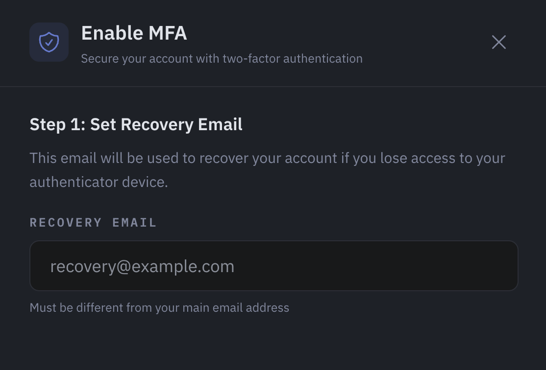 Recovery mail